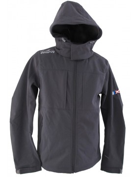 Veste Softshell Capuche amovible Gris Titanium