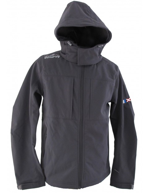 Veste Softshell Capuche amovible Gris Titanium