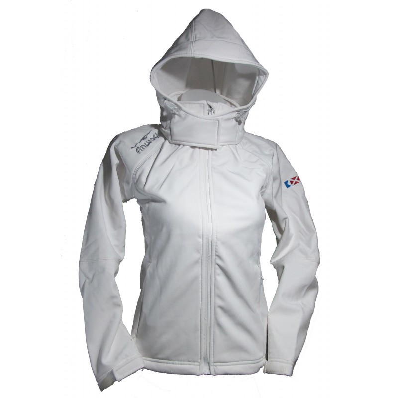 Veste Softshell Capuche amovible Blanche
