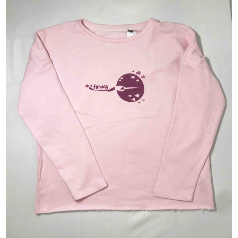 Sweat-shirt rose femme (Taille S/M)