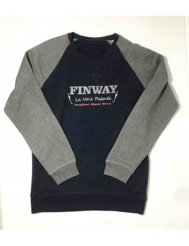 Sweat Navy/Gris Homme (Taille M)