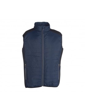 Bodywarmer bi-matière matelassé homme