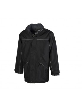 Parka avec passepoil réfléchissant homme