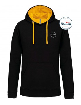 Sweat sans zip HOMME avec logo sur le cœur (Broderie)