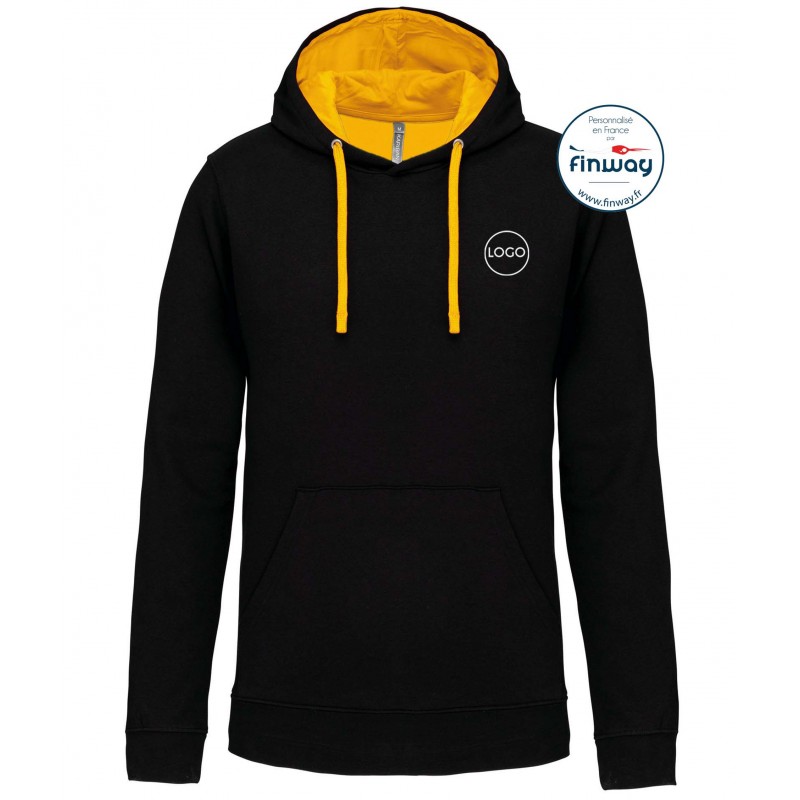 Sweat sans zip HOMME avec logo sur le cœur (Broderie)