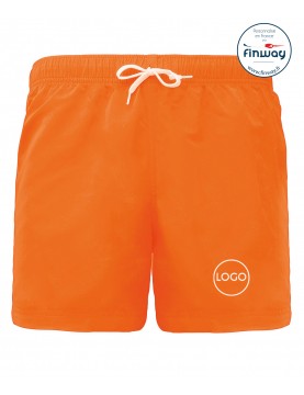 Short de bain orange