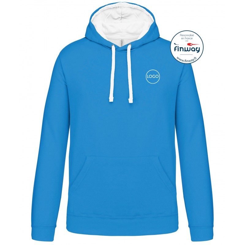 Sweat sans zip HOMME avec logo sur le cœur (Broderie)