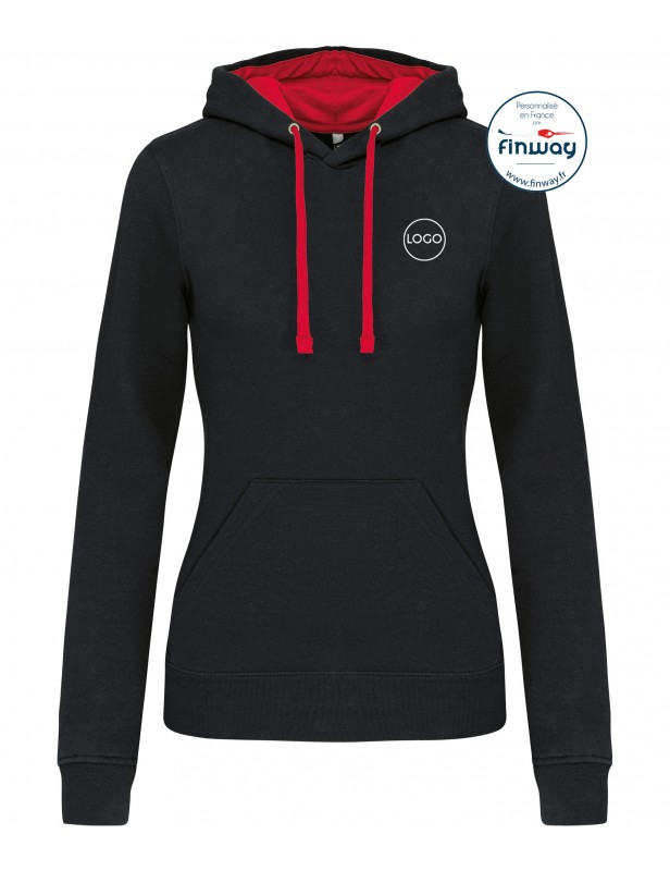 Sweat sans zip FEMME avec logo sur le cœur (Broderie) Sweat sans zip FEMME avec logo sur le cœur (Broderie)