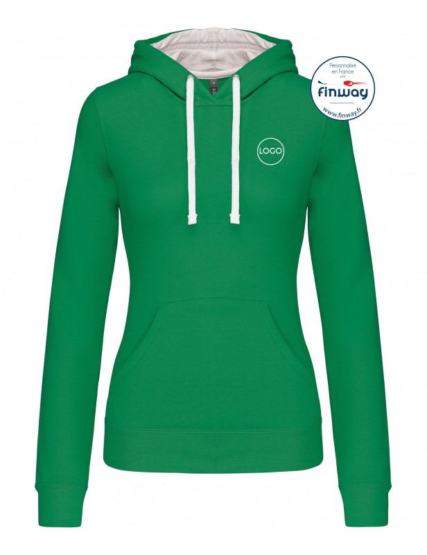 Sweat sans zip FEMME avec logo sur le cœur (Broderie) Sweat sans zip FEMME avec logo sur le cœur (Broderie)