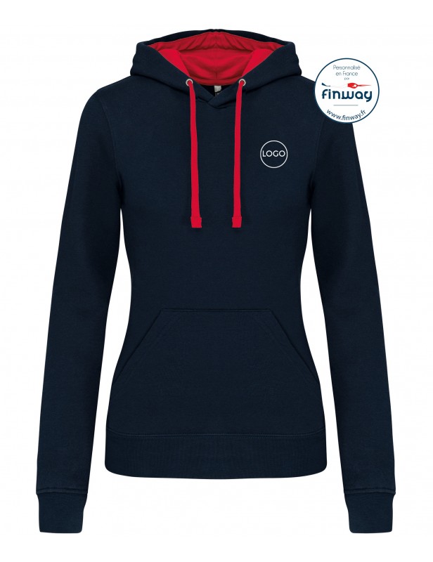 Sweat sans zip FEMME avec logo sur le cœur (Broderie) Sweat sans zip FEMME avec logo sur le cœur (Broderie)