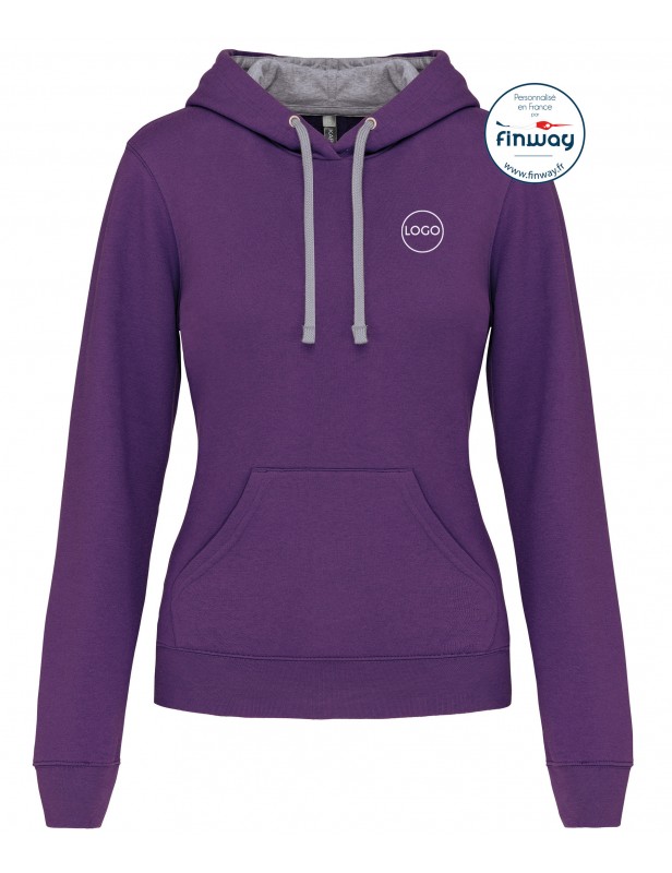 Sweat sans zip FEMME avec logo sur le cœur (Broderie) Sweat sans zip FEMME avec logo sur le cœur (Broderie)