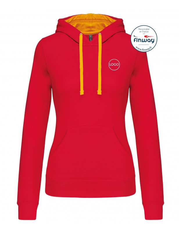 Sweat sans zip FEMME avec logo sur le cœur (Broderie) Sweat sans zip FEMME avec logo sur le cœur (Broderie)