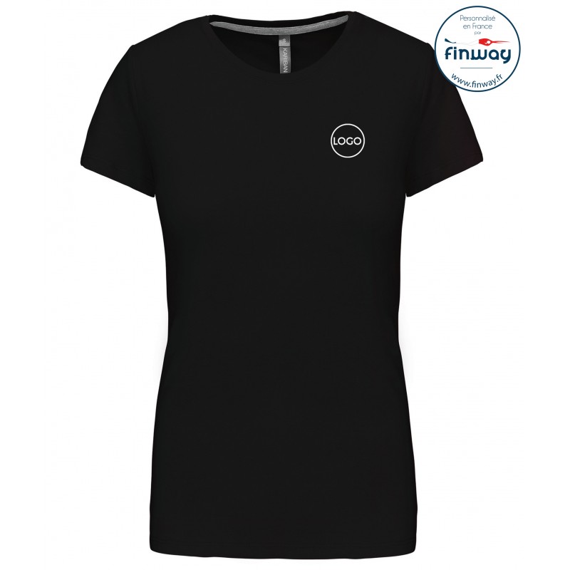 T-shirt femme avec logo sur le coeur (marquage)