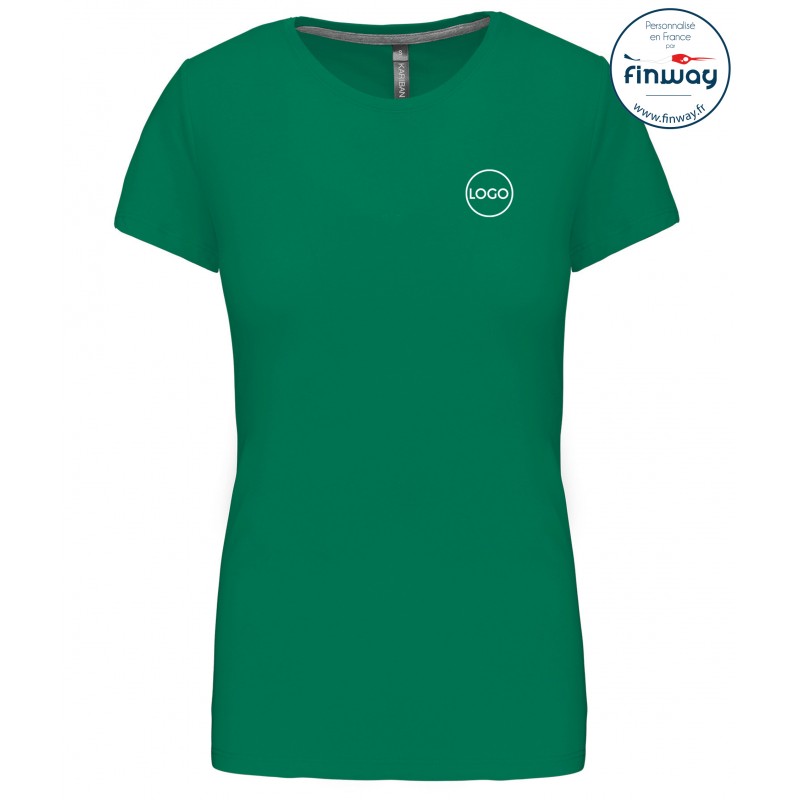 T-shirt femme avec logo sur le coeur (marquage)