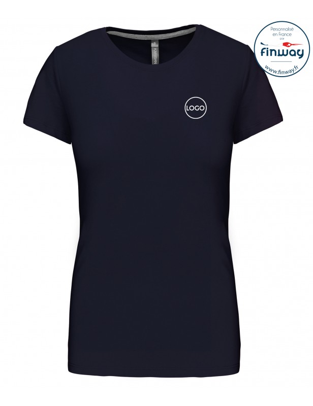 T-shirt femme avec logo sur le coeur (marquage)