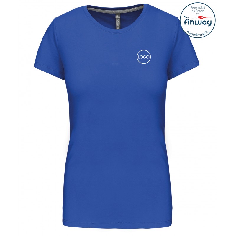 T-shirt femme avec logo sur le coeur (marquage)