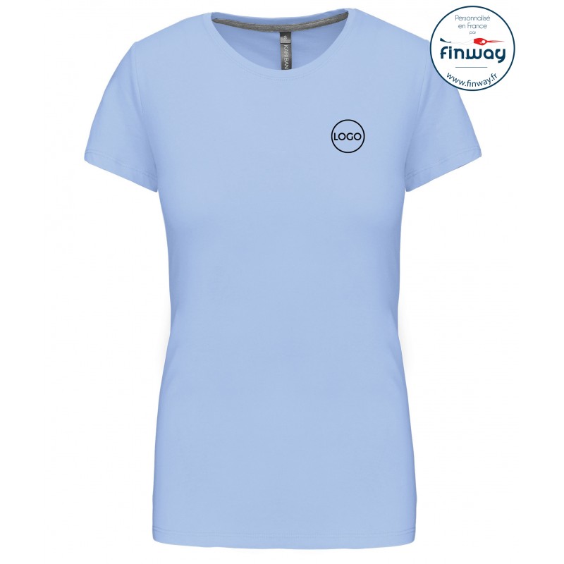 T-shirt femme avec logo sur le coeur (marquage)