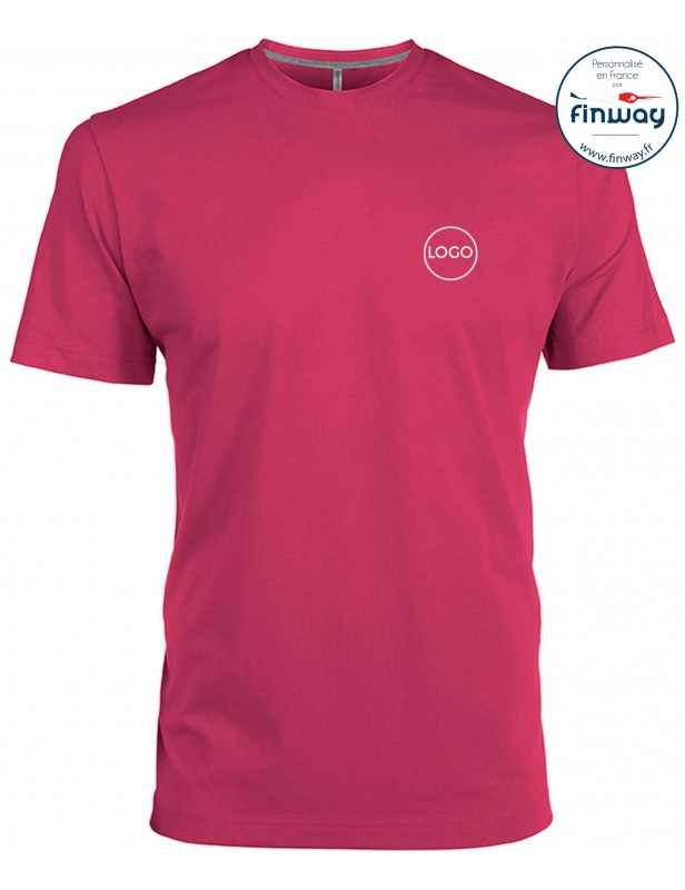 T-shirt homme avec logo sur le coeur (marquage)