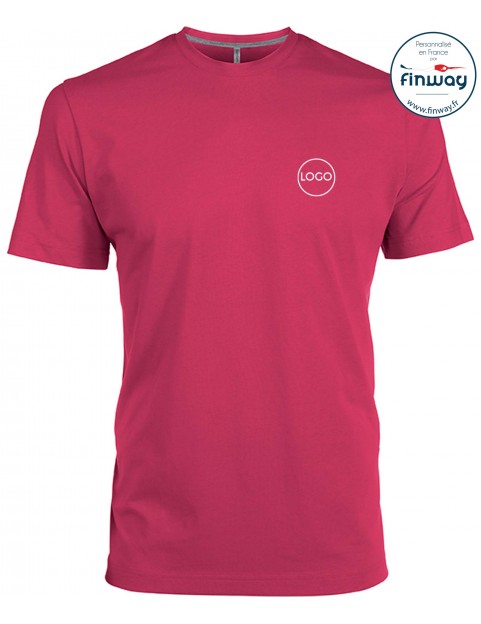 T-shirt homme avec logo sur le coeur (marquage)