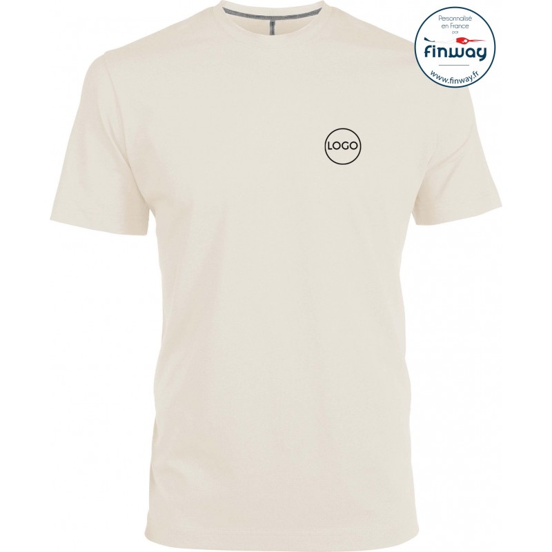 T-shirt homme avec logo sur le coeur (marquage)