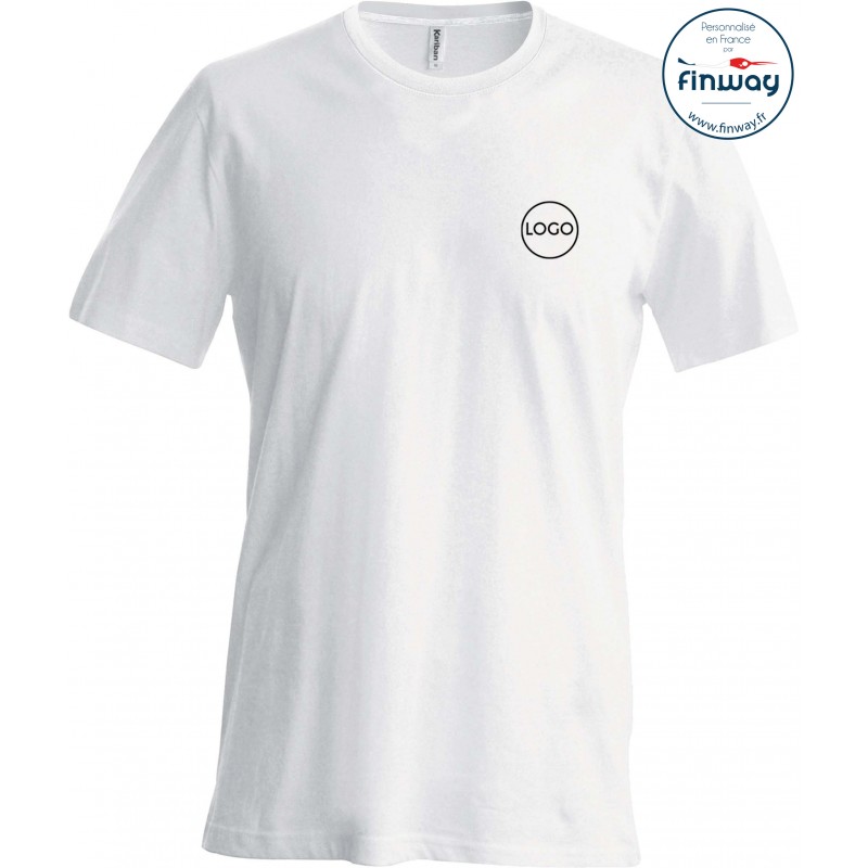 T-shirt homme avec logo sur le coeur (marquage)