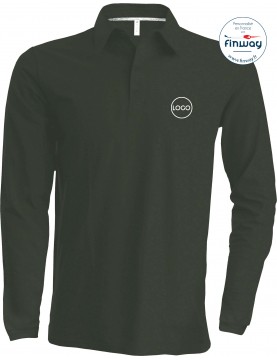 Polo homme avec logo sur le coeur (broderie)