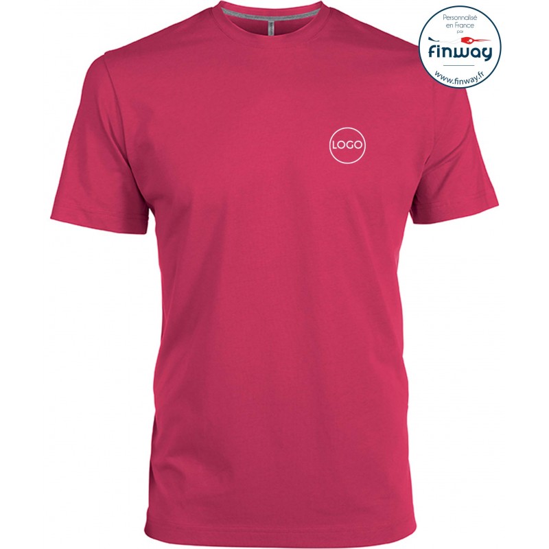 T-shirt homme avec logo sur le coeur (marquage)