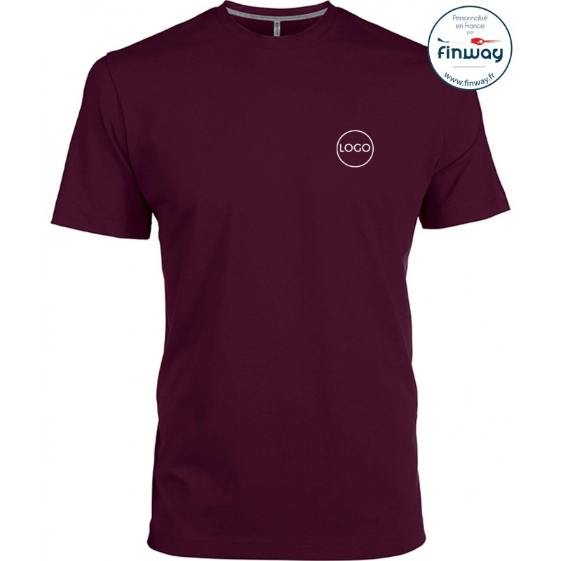 T-shirt homme avec logo sur le coeur (marquage)