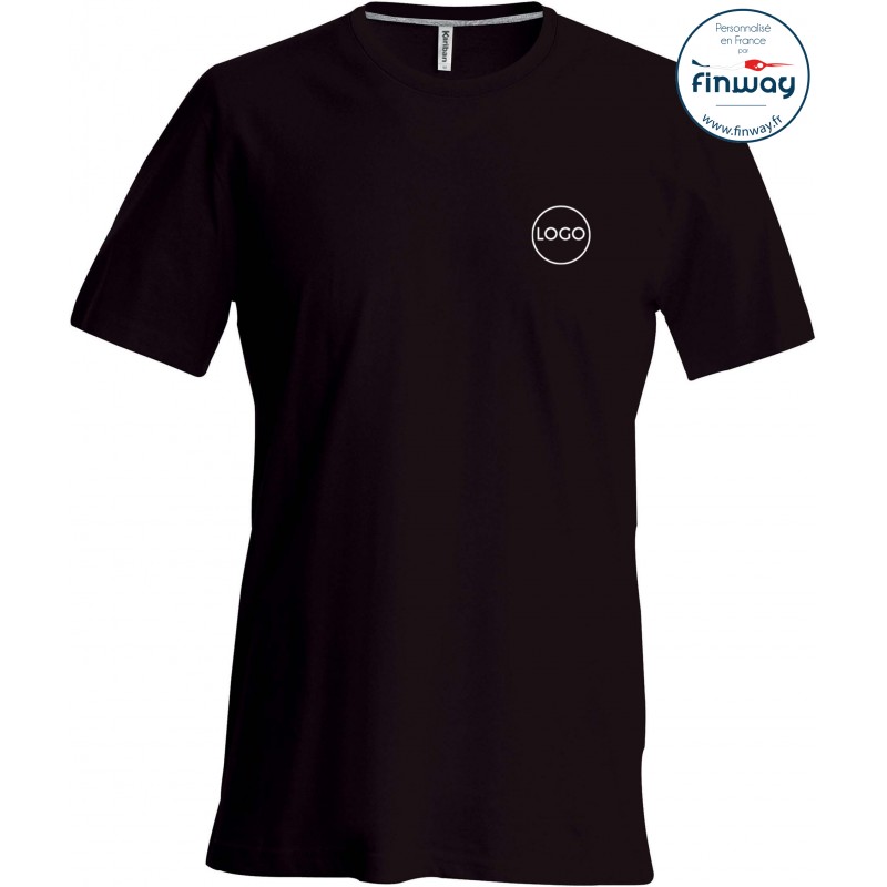 T-shirt homme avec logo sur le coeur (marquage)